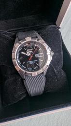 Seiko 5 sports met nieuwe rubber band + extra bandjes, Ophalen of Verzenden, Zo goed als nieuw, IOS, Seiko