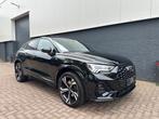 Audi Q3 Sportback 45 TFSI e 3X S-LINE PANO KEYLESS AMBIENT, Auto's, USB, Euro 6, Met garantie (alle), Zwart