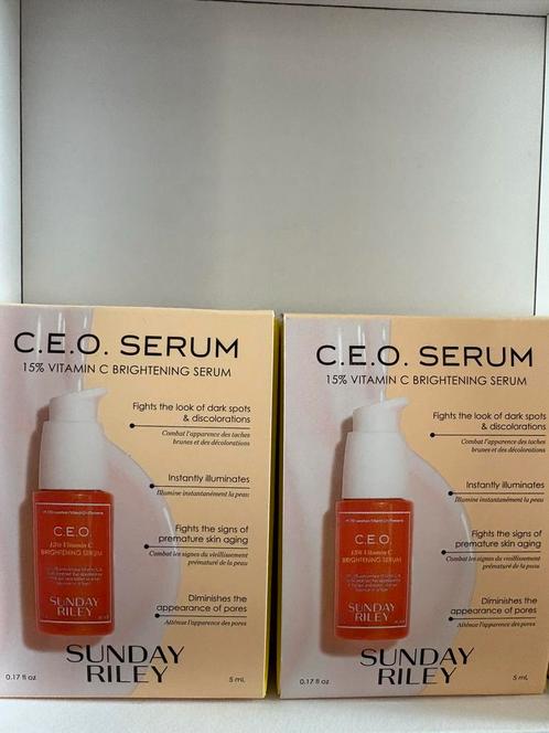 Sunday Riley C.E.O. Serum 10ml - Vitamine C, Sieraden, Tassen en Uiterlijk, Uiterlijk | Gezichtsverzorging, Nieuw, Verzorging