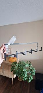 Kapstok zwart, 6 haken, Zo goed als nieuw, Minder dan 100 cm, Metaal, Ophalen