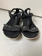 Zwarte leren Ecco sandalen maat 40, Kleding | Dames, Schoenen, Ecco, Zwart, Zo goed als nieuw, Sandalen of Muiltjes