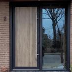 Polytec Design voordeur kunsstof zwart houtlook, Deurkozijn, Kunststof, Zo goed als nieuw, 75 tot 150 cm