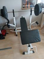 Halterbank met stang + 50kg schijven, Ophalen
