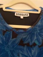 Stieglitz gebloemde mesh jurk - Maat L, Kleding | Dames, Jurken, Blauw, Maat 42/44 (L), Stieglitz, Ophalen of Verzenden