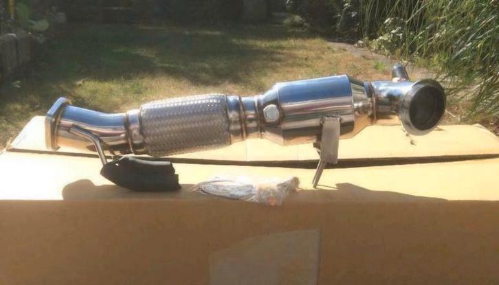 Uitlaat rvs downpipe sport kat FORD FOCUS ST250 MK3 2012+ ZI, Auto diversen, Tuning en Styling, Ophalen of Verzenden