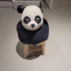 KidsDepot Zitpoef Panda Pepp Zwart / Wit, Hout, Minder dan 50 cm, Minder dan 50 cm, Ophalen of Verzenden