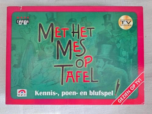 Met het mes op tafel, Hobby en Vrije tijd, Gezelschapsspellen | Bordspellen, Gebruikt, Drie of vier spelers, Ophalen of Verzenden