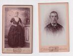 cdv 2 x klederdracht zeeuws, foto Helder, Middelburg, Verzamelen, Gebruikt, Verzenden, Foto, Klederdracht