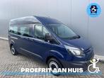 Ford Transit Custom Rolstoelbus Rolstoel Voorin 3 Persoons, Voorwielaandrijving, Stof, Zwart, 4 cilinders