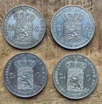 setje rijksdaalders / 2,5 gulden Willem III (1871 - 1874), Ophalen, Koning Willem III, Setje, Zilver