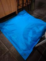 Helderblauwe zitzak 125x125, Ophalen, Gebruikt, Blauw, Zitzak