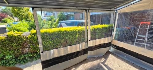 Te koop 2x nieuwe Thule voorwand 1,67x 2,10. Met gordijnen., Caravans en Kamperen, Voortenten en Luifels, Ophalen