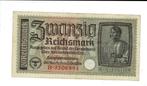 20 Reichsmark 1939 - met swastika, Postzegels en Munten, Bankbiljetten | Nederland, Verzenden