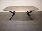 Deens ovale eettafel HPL marmer 200x100, Huis en Inrichting, Tafels | Eettafels, 100 tot 150 cm, 200 cm of meer, Ophalen of Verzenden