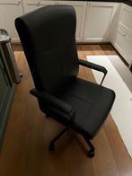 Bureaustoel met wieltjes, Huis en Inrichting, Ophalen, Gebruikt, Zwart, Bureaustoel