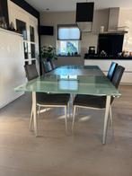 Eettafel, Huis en Inrichting, Tafels | Eettafels, Ophalen, 50 tot 100 cm, Zo goed als nieuw, 150 tot 200 cm