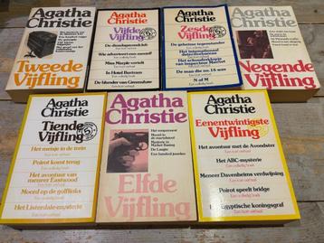 Agatha Christie - 7 stuks vijflingen - pocket uitvoering  beschikbaar voor biedingen