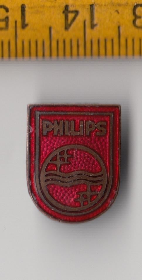 Philips logo Radio embleem schildje Emaille F, Ophalen of Verzenden