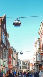 2 grote Hellux 424 winkel straat huis plafond lampen, Ophalen, Gebruikt