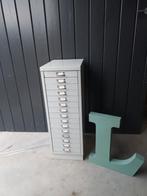 Oude industriële metalen werkplaatskast ladenkast kastje, Huis en Inrichting, Kasten | Ladekasten, Ophalen, Gebruikt, 25 tot 50 cm