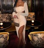 Oh Polly pearl set 36 S licht roze set beige, Kleding | Dames, Jurken, Beige, Ophalen of Verzenden, Zo goed als nieuw, Maat 36 (S)