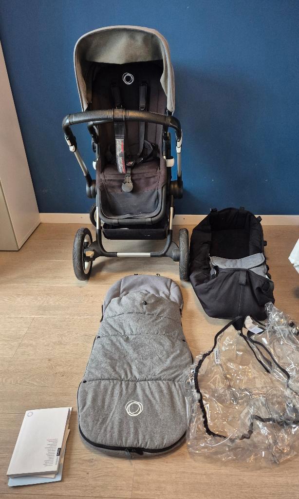 Bugaboo Buffalo combiwagen, Kinderen en Baby's, Kinderwagens en Combinaties, Gebruikt, Combiwagen, Bugaboo, Met reiswieg, Verstelbare duwstang
