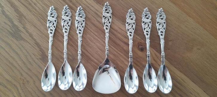 Mooie oude theelepeltjes, Antiek en Kunst, Antiek | Goud en Zilver, Ophalen of Verzenden