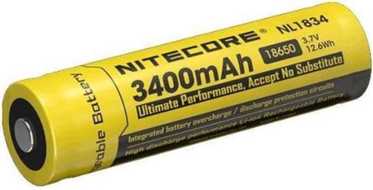 Nitecore 18650 oplaadbare batterij 3400mAh (Batterij) *Nieuw, Audio, Tv en Foto, Accu's en Batterijen, Nieuw, Oplaadbaar, Ophalen of Verzenden