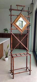 Prachtig art-deco kapstokmeubel / halmeubel, Gebruikt, Minder dan 100 cm, Hout, Ophalen