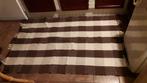 Katoenen vloerkleed bruin/wit 190 / 113 bieden., Ophalen, 100 tot 150 cm, Zo goed als nieuw, 150 tot 200 cm