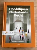Hoofdlijnen Nederlands Recht - C.J. Loonstra (9789001299057), Boeken, Studieboeken en Cursussen, Nieuw, Ophalen of Verzenden, Noordhoff Uitgevers