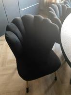 6 mooie diepzwarte schelpstoelen, Huis en Inrichting, Stoelen, Ophalen, Zo goed als nieuw, Vijf, Zes of meer stoelen
