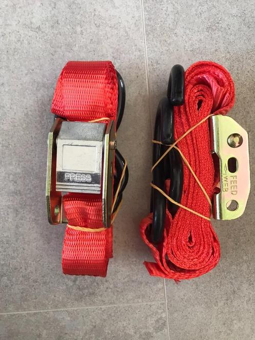 Spanbanden met Haken  (2,4 meter, x2 st), Auto diversen, Aanhangwagen-onderdelen, Nieuw, Ophalen of Verzenden