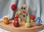 Jaarring vilt steker Vrije School verjaardag past in Grimms, Verzenden, Nieuw, Hout, Minder dan 25 cm