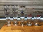 16 verschillende bier merken glazen, Verzamelen, Ophalen, Gebruikt, Glas of Glazen, Overige merken
