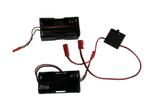 2x batterijhouder + schakelaar 1/10 rc, Ophalen of Verzenden, Gebruikt, Onderdeel