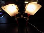 Vintage messing designlamp uit Frankrijk 1950 vintage retro, Huis en Inrichting, Ophalen of Verzenden, Gebruikt