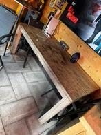 Teak houten tafel gratis, Ophalen, 50 tot 100 cm, Zo goed als nieuw, Vijf personen of meer