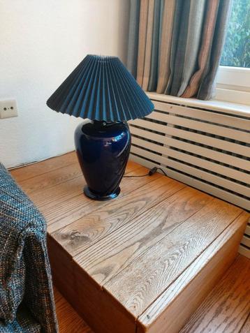 Vintage blauwe schemerlamp beschikbaar voor biedingen