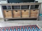 HEMNES TV-meubel - grijs-bruin, Ophalen, Gebruikt, 150 tot 200 cm, Minder dan 100 cm