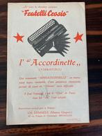 accordinette Crosio promofolder jaren 50, Muziek en Instrumenten, Accordeons, Ophalen of Verzenden, Gebruikt, 120-bas, Overige merken
