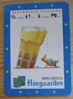 Bierviltje Hoegaarden - kaart - Italiana, Ophalen of Verzenden, Gebruikt, Viltje(s), Overige merken