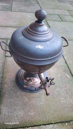 Antieke Samovarketel en theepot koper en messing 1900 - 1920, Ophalen of Verzenden