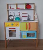 Houten speelkeuken met keukengerei, Ophalen, Gebruikt, Hout
