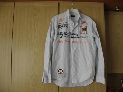 Origineel blauw wit katoenen overhemd McGREGOR SPYKER S zgan, Kleding | Heren, Overhemden, Zo goed als nieuw, Halswijdte 38 (S) of kleiner