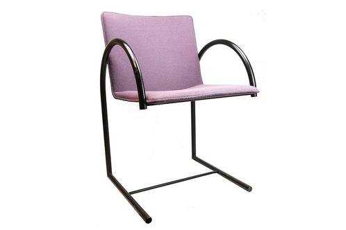 Design fauteuil Cirkel, Huis en Inrichting, Stoelen, Zo goed als nieuw, Eén, Metaal, Zwart, Ophalen
