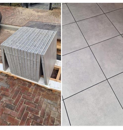 GEZOCHT! Restpartij keramische 60x60x4 tuintegels, Tuin en Terras, Tegels en Klinkers, Nieuw, Terrastegels, Keramiek, 10 m² of meer