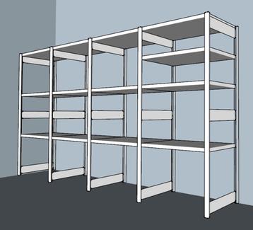 BITO Stellingkasten Magazijnstellingen Archiefkasten d=60cm  beschikbaar voor biedingen