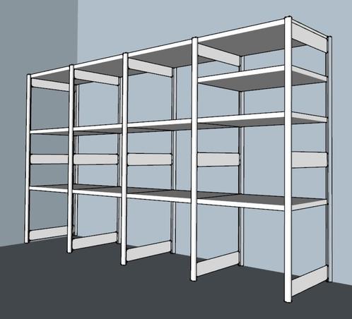 BITO Stellingkasten Magazijnstellingen Archiefkasten d=60cm, Huis en Inrichting, Kasten | Stellingkasten, Ophalen