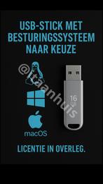 Windows, Linux, MacOS installatie USB, Verzenden, Nieuw, 16 GB